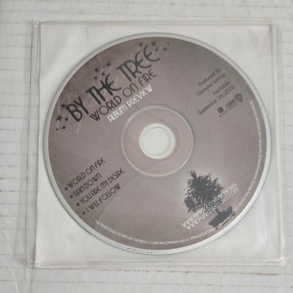 By The Tree World On Fire Promo CD 2006 Advance Album Preview Fervent